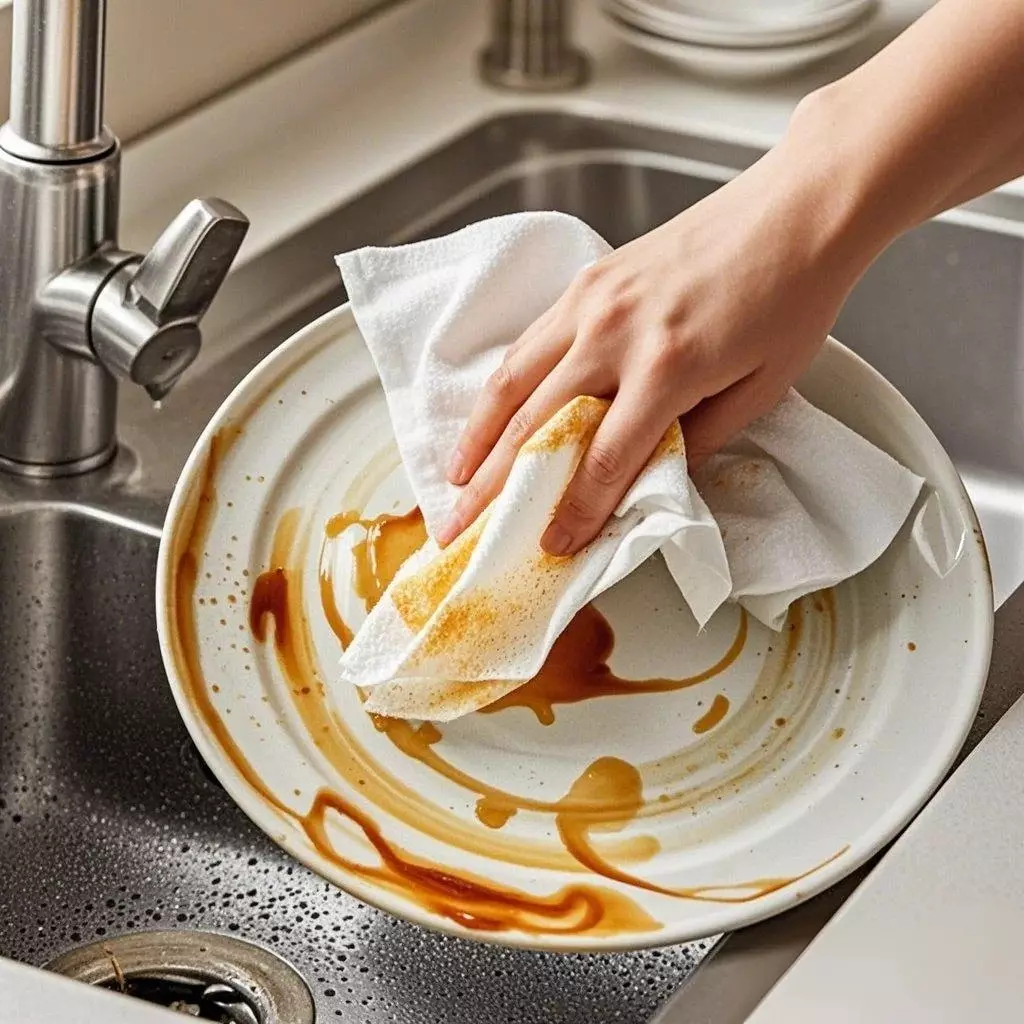 ผ้าเช็ดทำความสะอาดมือในครัว： Kitchen Grease Killer
